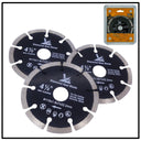 3 x 4.5" 115mm DIAMOND CUTTING DISC