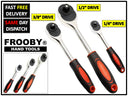 3 PIECE HEAVY DUTY RATCHET SET 1/2" 3/8" 1/4"