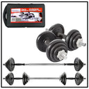 Cast Iron Dumbbell Weight Barbell 20kg W/ Carry Case