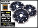 3 x 4.5" 115mm DIAMOND CUTTING DISC