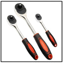 3 PIECE HEAVY DUTY RATCHET SET 1/2" 3/8" 1/4"