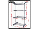 Foldable Extra Large 4 Tier Indoor Outdoor Clothes Airer