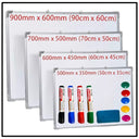 MAGNETIC WHITEBOARD WITH CHALKBOARD ERASER PENS