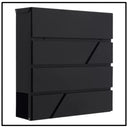 MODERN BLACK MAILBOX WITH KEYS 49-1