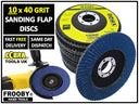 Flap Discs 115mm Sanding Discs 40 60 80 120 Grit 4.5" Mix