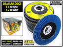 Flap Discs 115mm Sanding Discs 40 60 80 120 Grit 4.5" Mix